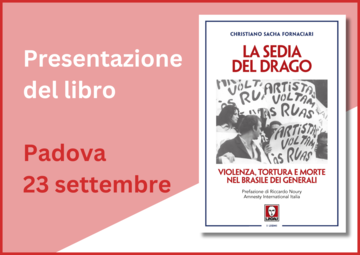 La sedia del drago. Presentazione a Padova 23/9